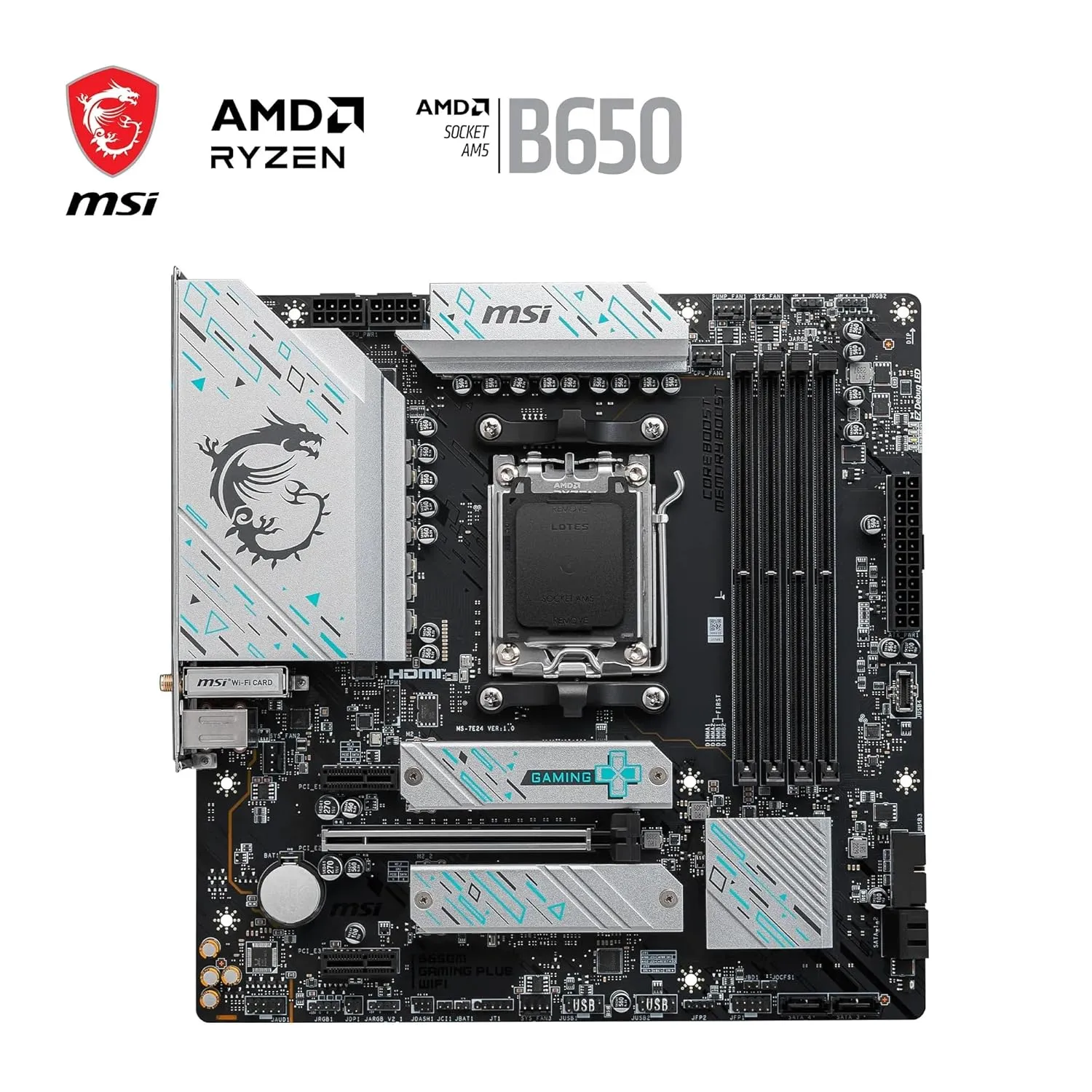 MSI B650M Gaming Plus WiFi Motherboard overview 4