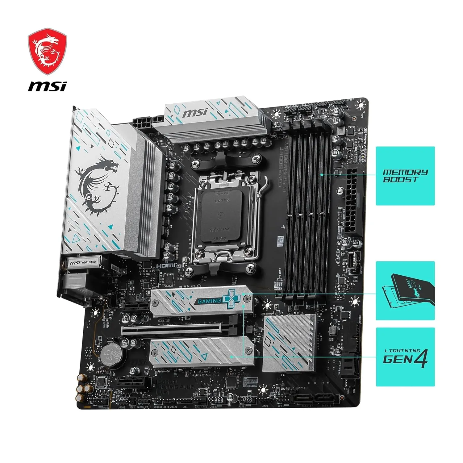 MSI B650M Gaming Plus WiFi Motherboard overview 5