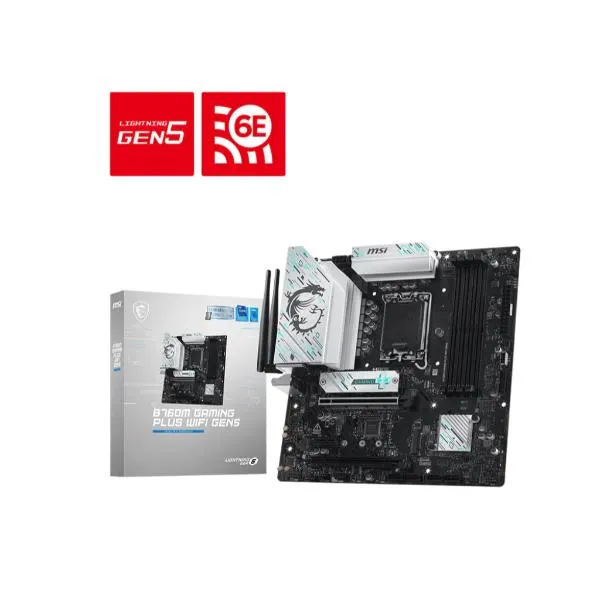 MSI B760M GAMING PLUS WIFI GEN5 INTEL LGA 1700 DDR5 Motherboard