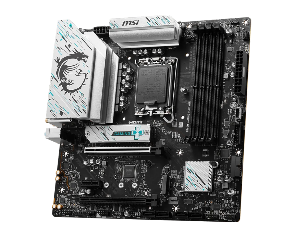 MSI B760M Gaming Plus WIFI DDR5 Motherboard Supports Intel 12th , 13th & 14th Gen Processors overview 1