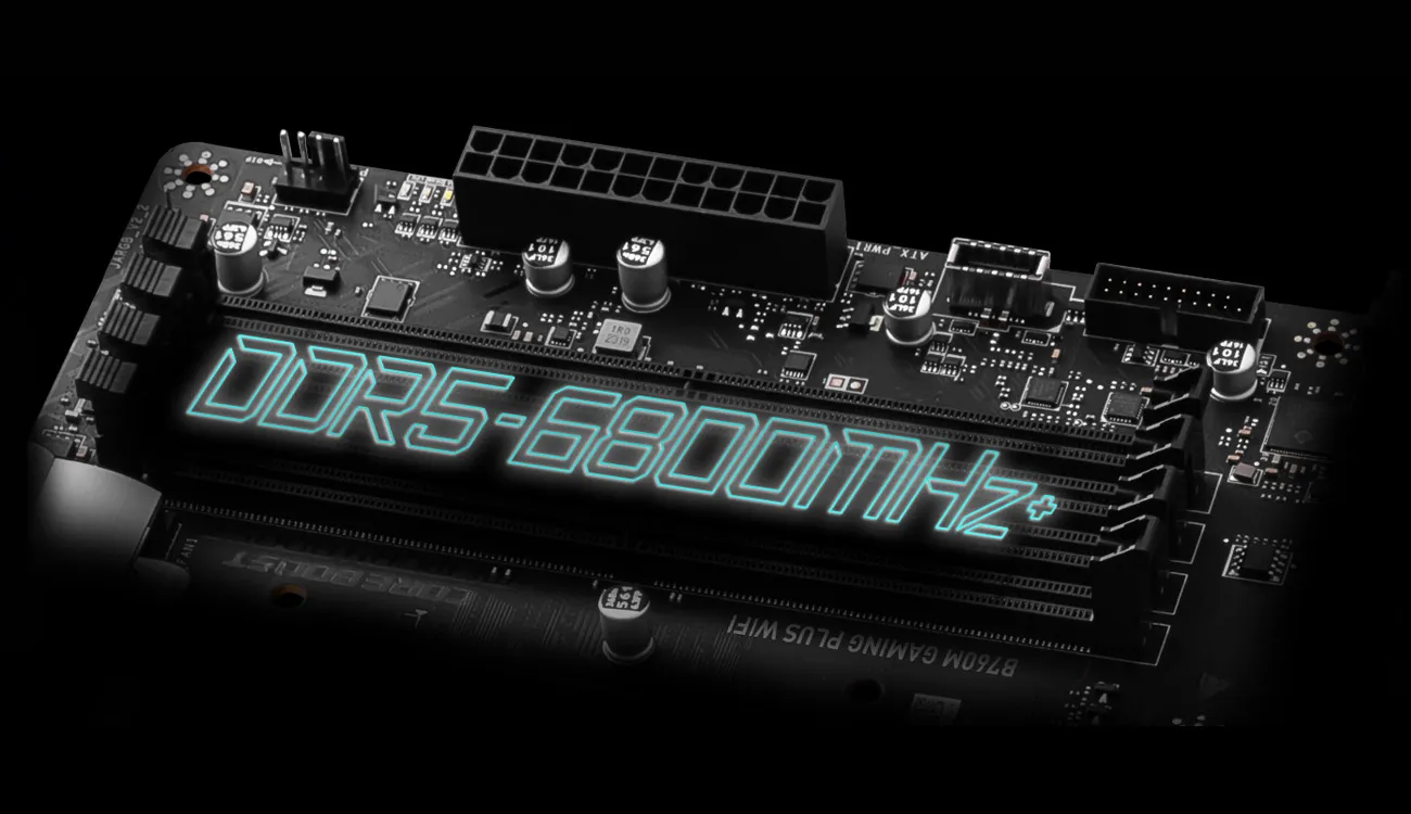 MSI B760M Gaming Plus WIFI DDR5 Motherboard Supports Intel 12th , 13th & 14th Gen Processors overview 3