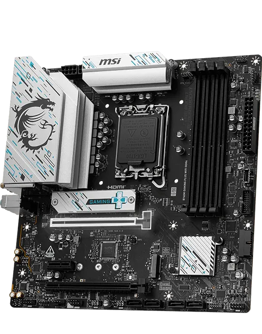 MSI B760M Gaming Plus WiFi DDR4 LGA1700 Micro ATX Motherboard overview 1