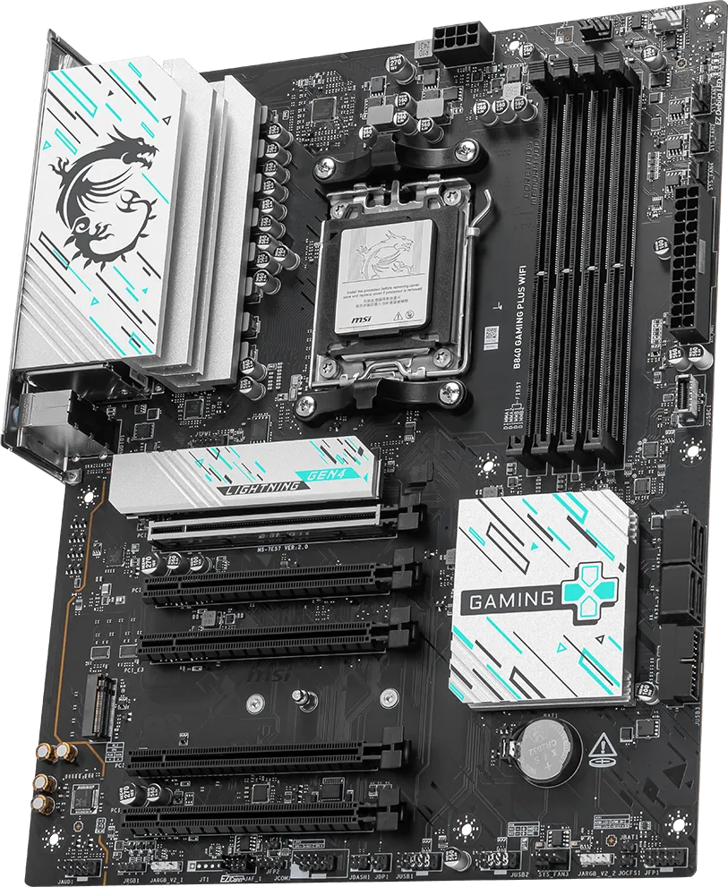 MSI B840 Gaming Plus Wifi AMD AM5 ATX Motherboard overview 1