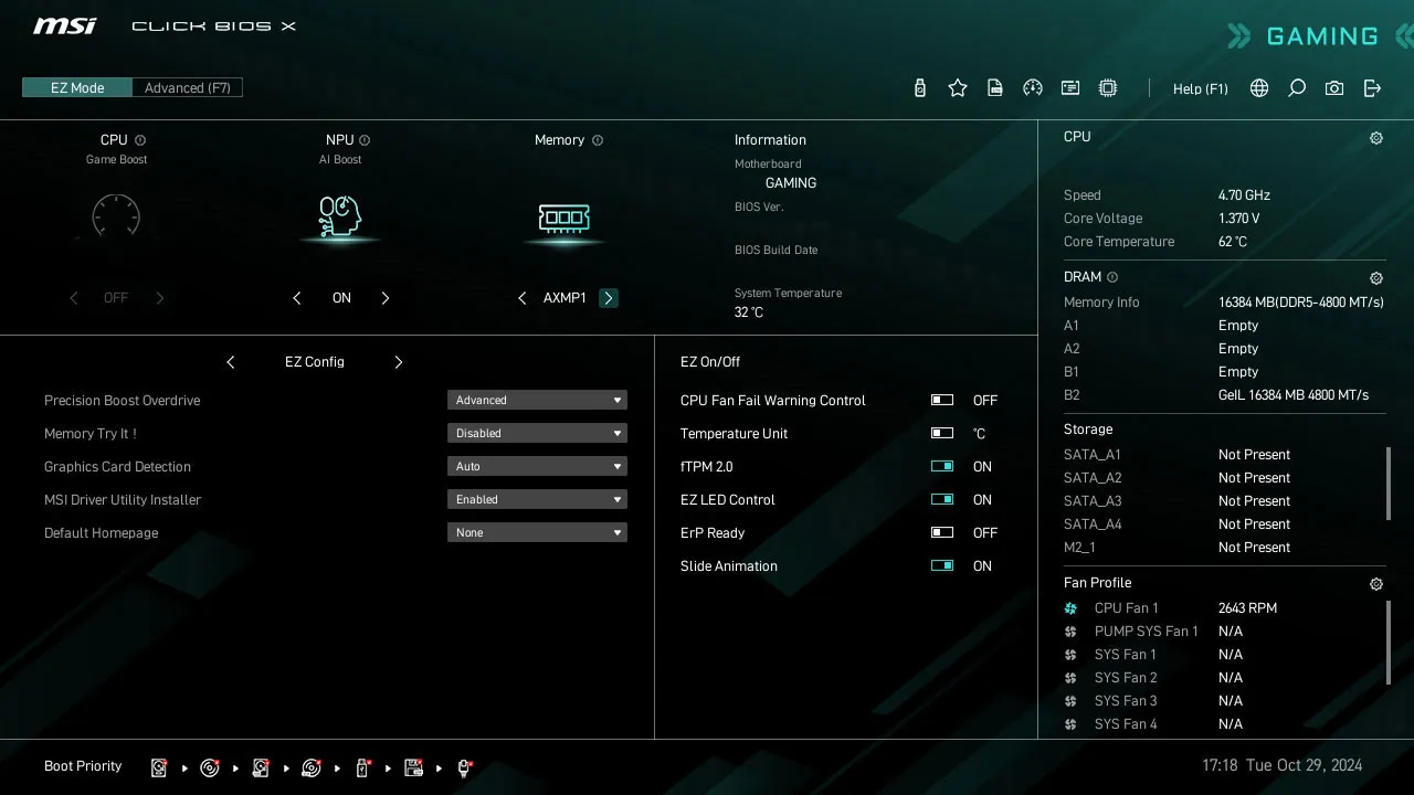 MSI B840 Gaming Plus Wifi AMD AM5 ATX Motherboard overview 5