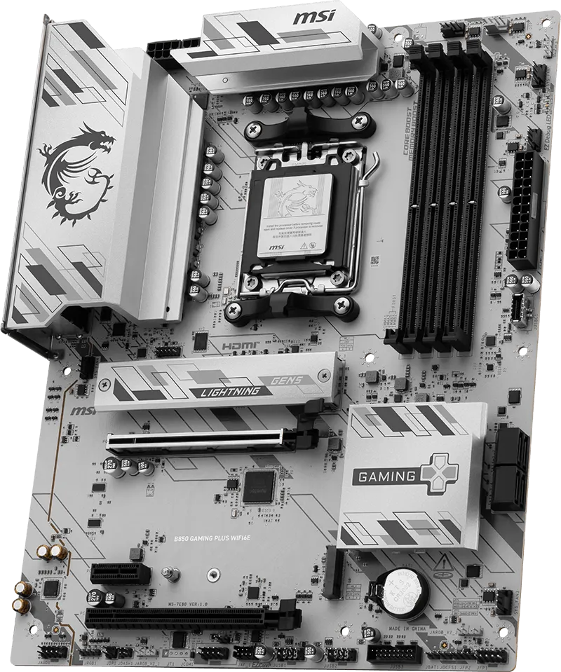 MSI B850 GAMING PLUS WIFI6E AM5 ATX Motherboard overview 1