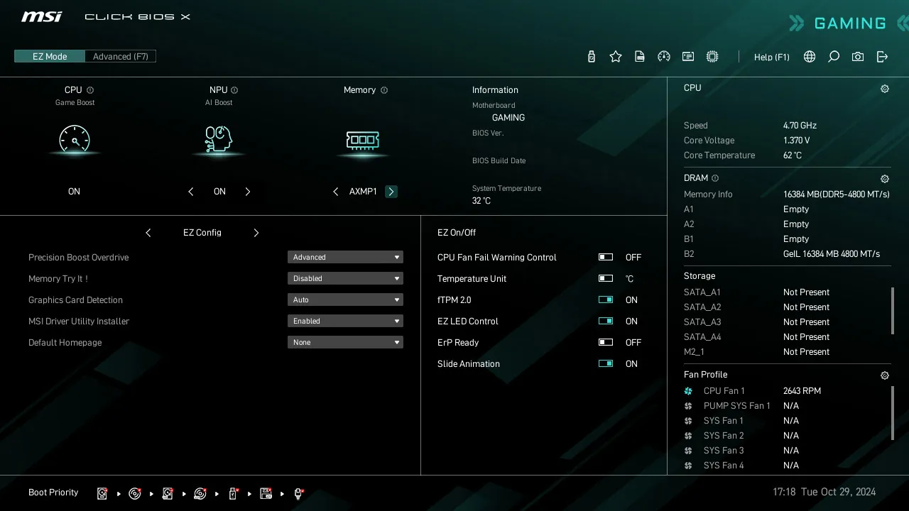 MSI B850 GAMING PLUS WIFI6E AM5 ATX Motherboard overview 10
