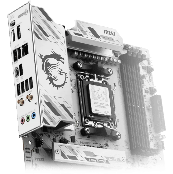 MSI B850 GAMING PLUS WIFI6E AM5 ATX Motherboard overview 4