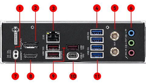 MSI B850 GAMING PRO WIFI6E AMD Motherboard overview 2