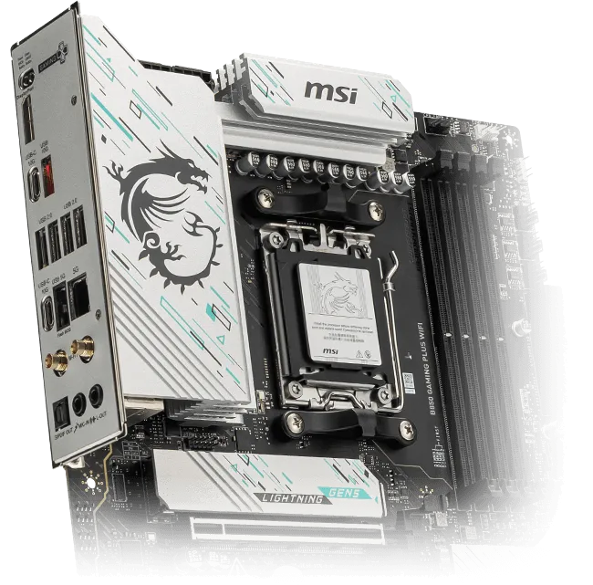 MSI B850 Gaming Plus WIFI 7 ATX Motherboard overview 2