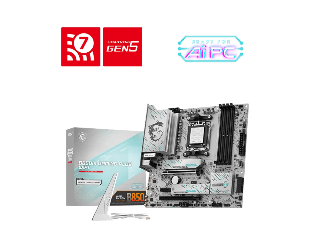 MSI B850M Gaming Plus WIFI7 M-ATX Motherboard overview 1