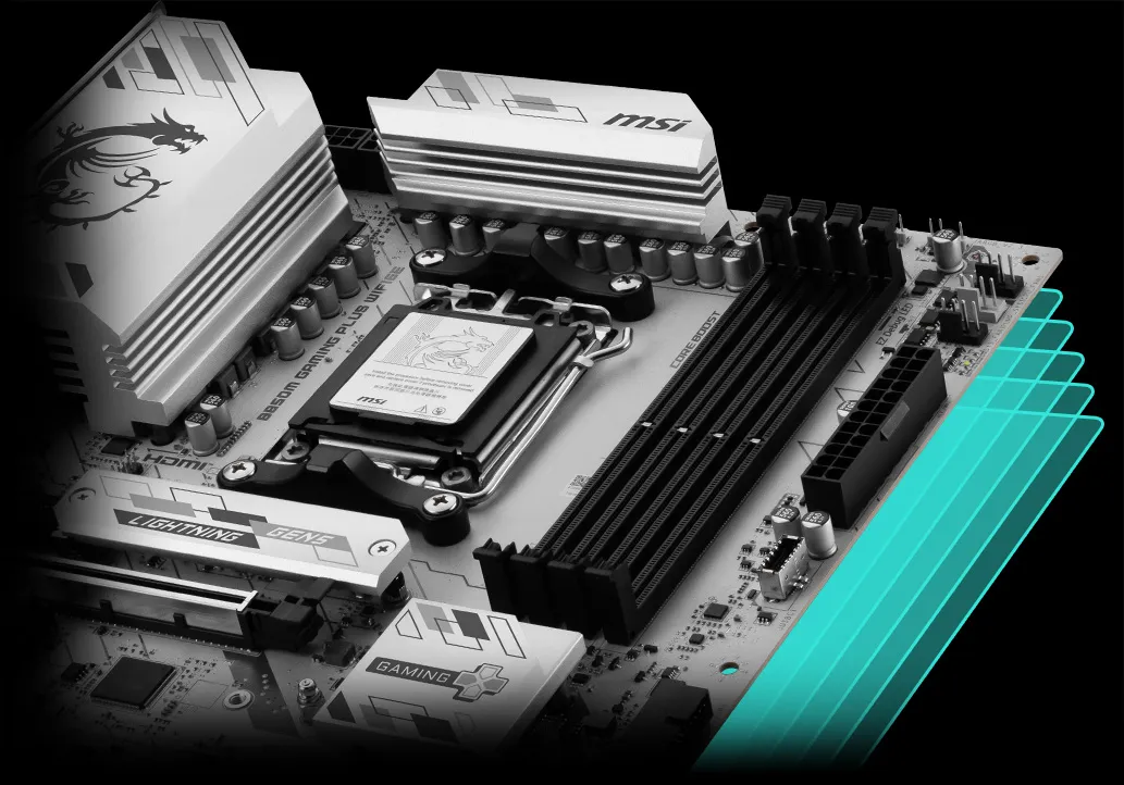 MSI B850M Gaming Plus WiFi6E AM5 Micro ATX Motherboard overview 5