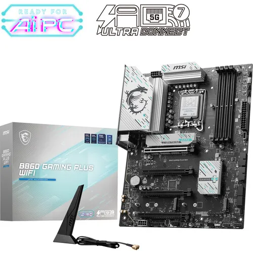 MSI B860 GAMING PLUS WIFI LGA 1851 ATX Motherboard overview 1