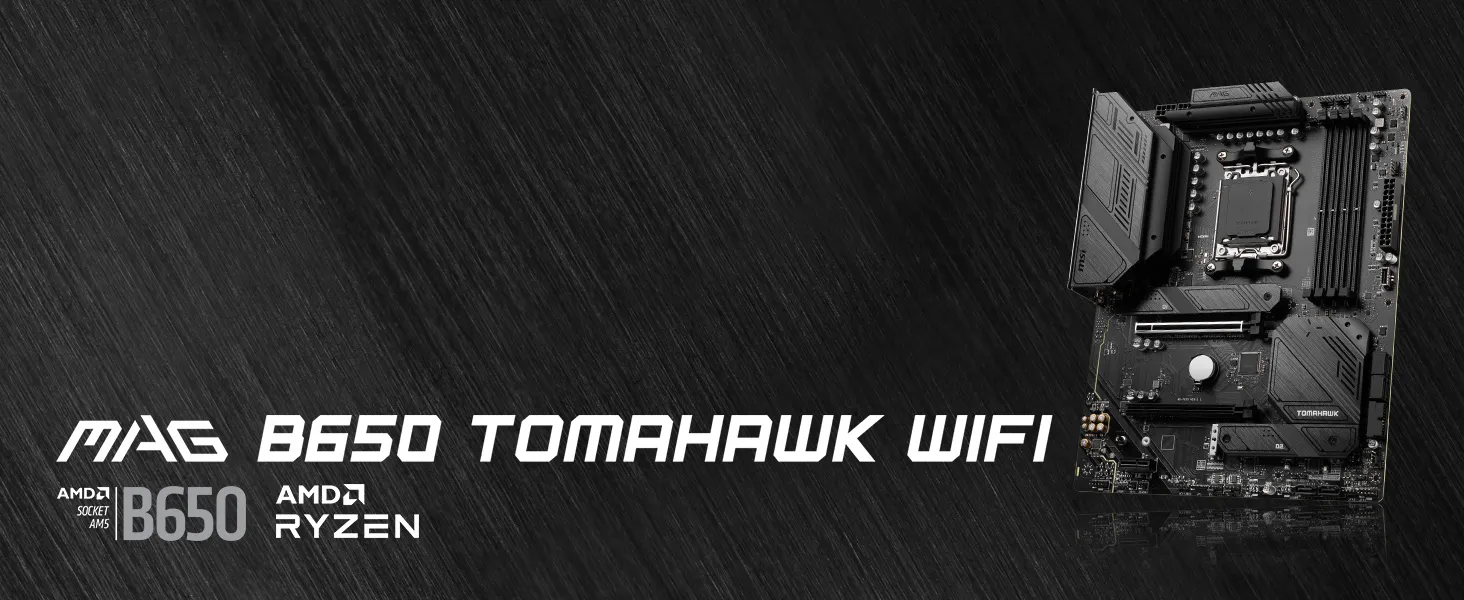MSI MAG B650 Tomahawk WiFi AMD Motherboard overview 1