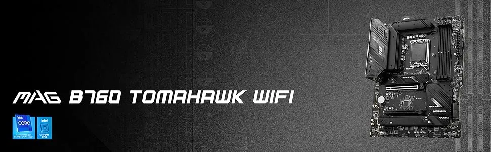 MSI MAG B760 Tomahawk WIFI Intel Motherboard Supports Intel 12th , 13th & 14th Gen Processors overview 1