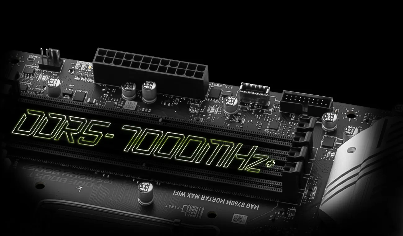 MSI MAG B760M Mortar Max Wifi LGA 1700 Intel Motherboard Supports Intel 12th , 13th & 14th Gen Processors overview 10