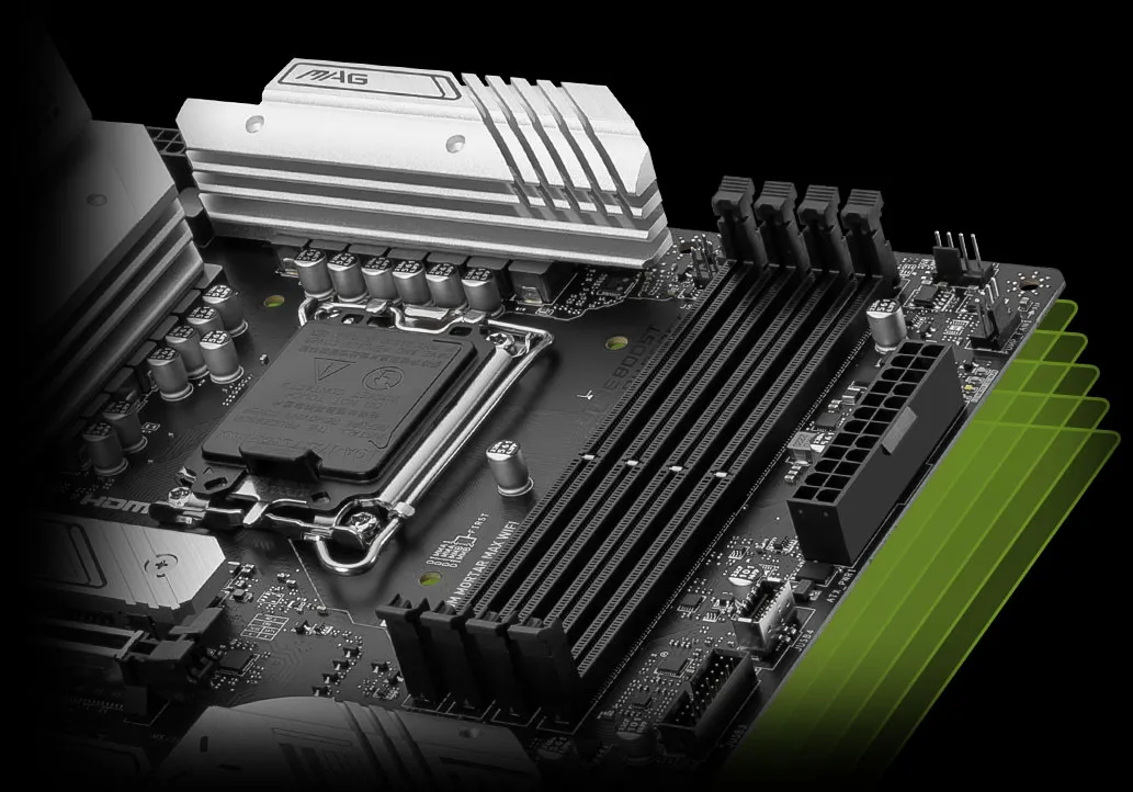 MSI MAG B760M Mortar Max Wifi LGA 1700 Intel Motherboard Supports Intel 12th , 13th & 14th Gen Processors overview 3