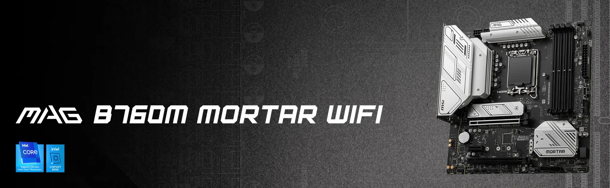 MSI MAG B760M Mortar WIFI Intel Motherboard Supports Intel 12th , 13th & 14th Gen Processors overview 1