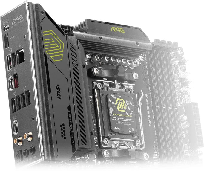 MSI MAG B850M MORTAR Wi-Fi Motherboard overview 2