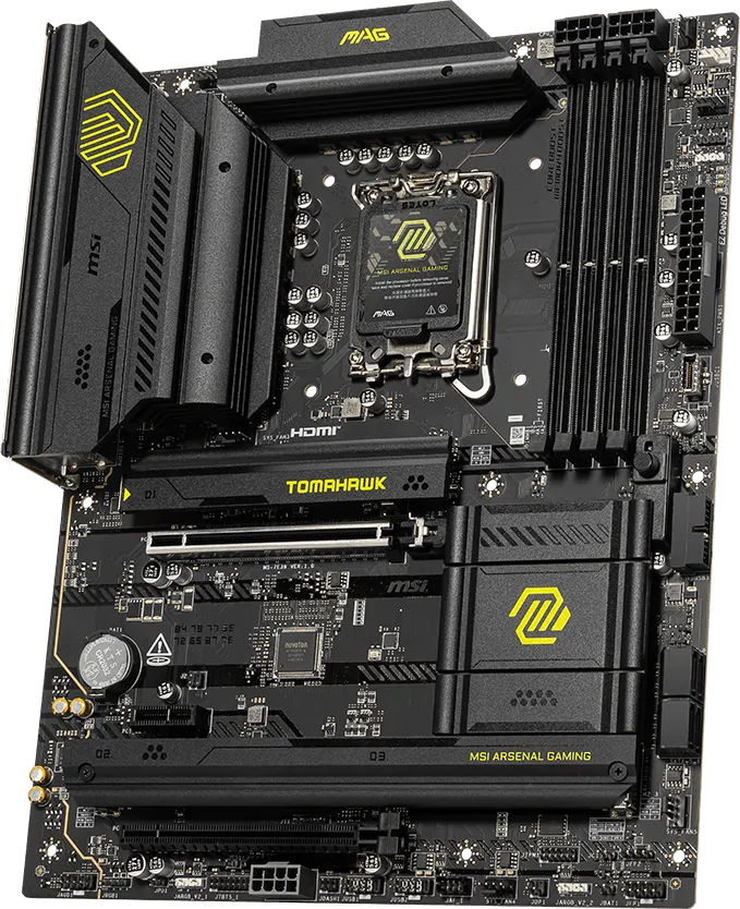 MSI MAG B860 Tomahawk Wifi Intel LGA 1851 ATX Motherboard overview 1