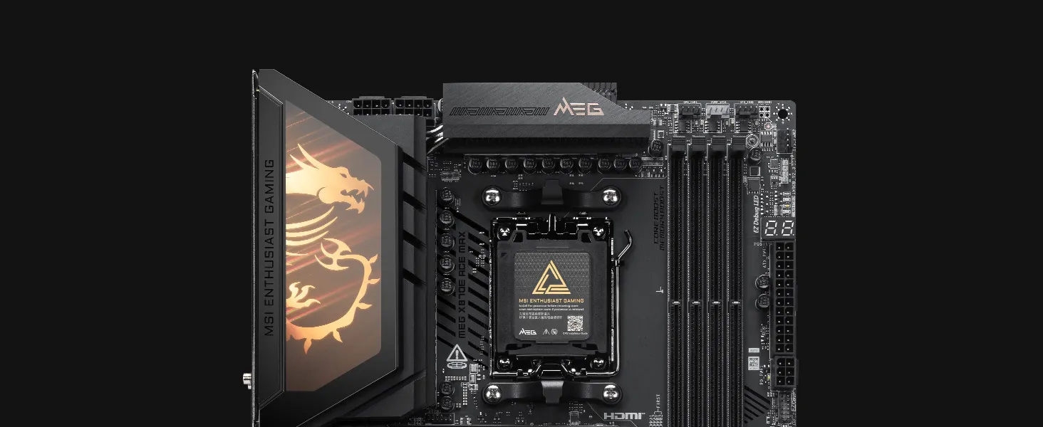 MSI MEG X870E ACE MAX AM5 ATX Motherboard overview 2
