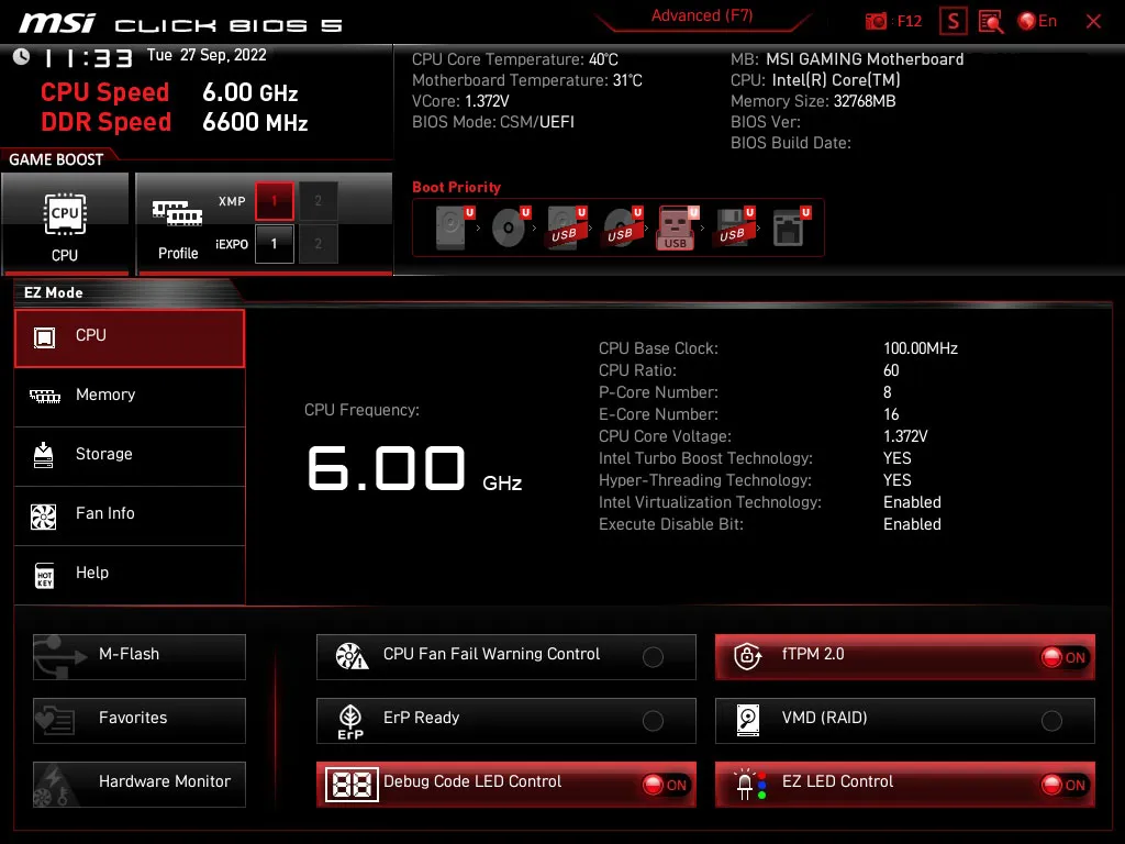 MSI MPG B760I EDGE WIFI LGA 1700 DDR5 Mini ITX Motherboard Supports Intel 12th , 13th & 14th Gen Processors overview 12