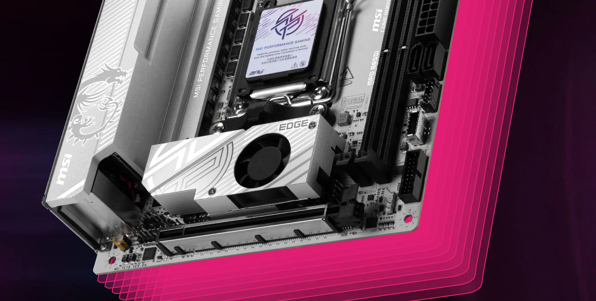 MSI MPG B850I Edge TI WiFi Motherboard overview 4
