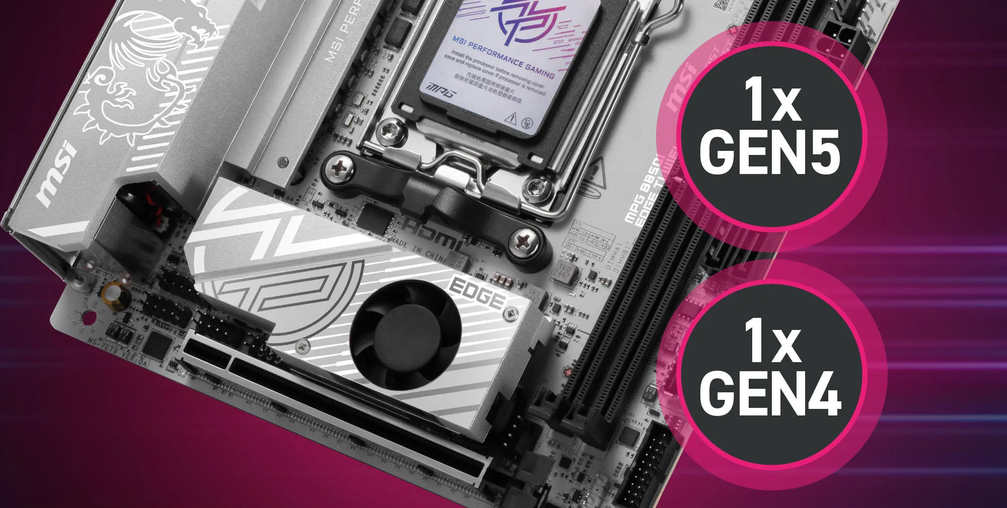 MSI MPG B850I Edge TI WiFi Motherboard overview 7