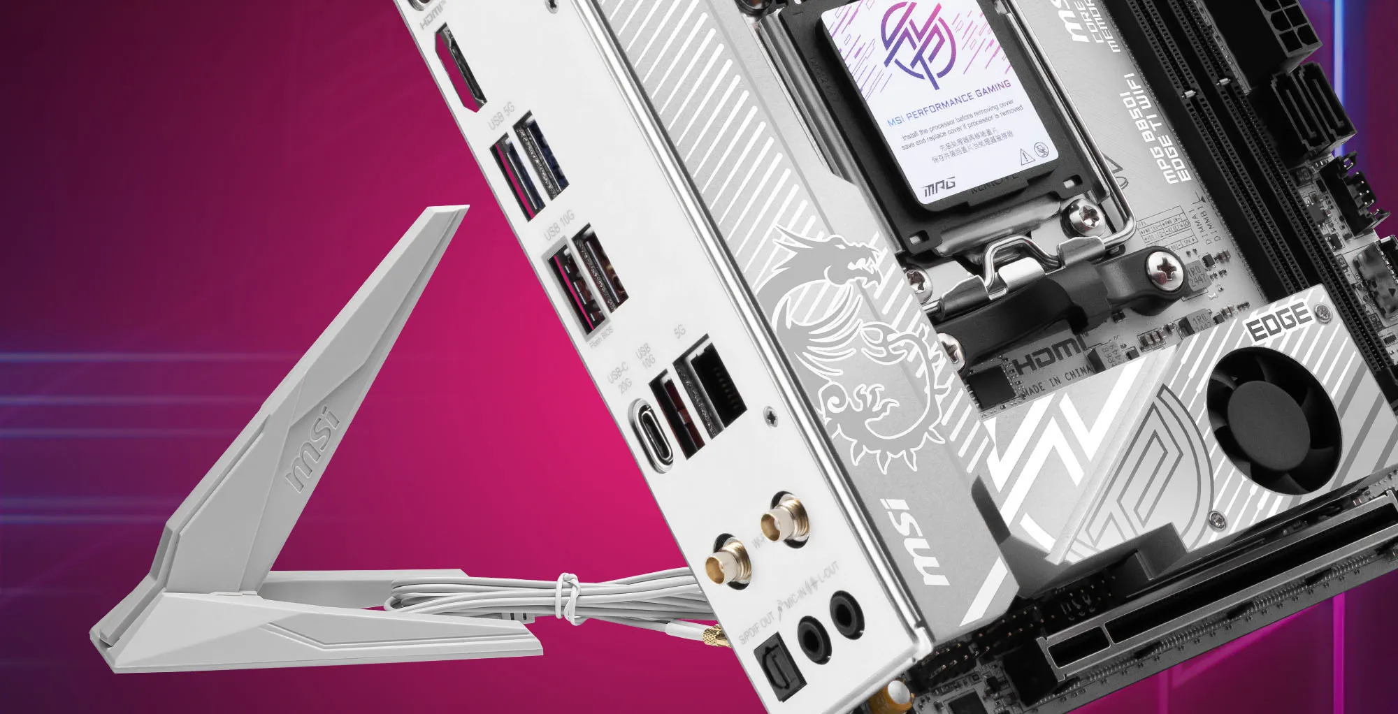 MSI MPG B850I Edge TI WiFi Motherboard overview 8