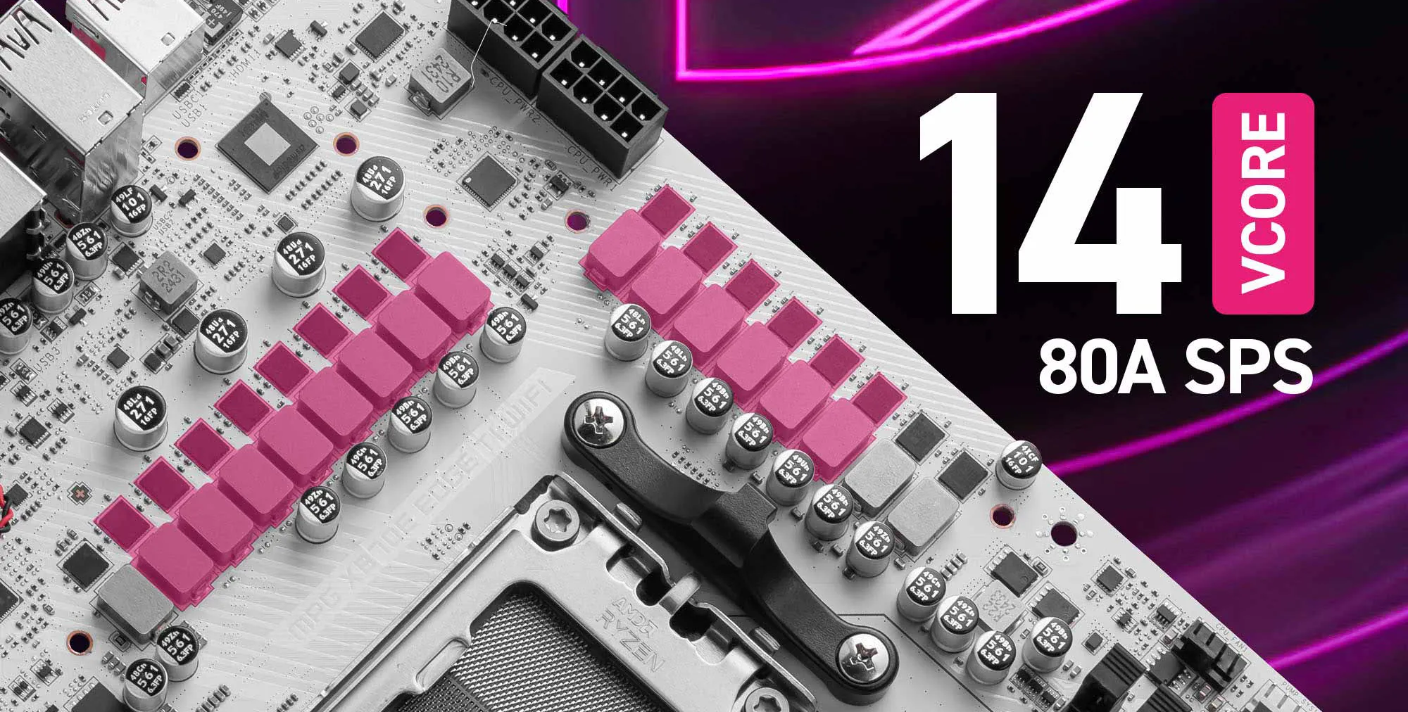 MSI MPG X870E Edge TI WIFI AM5 ATX Motherboard overview 3