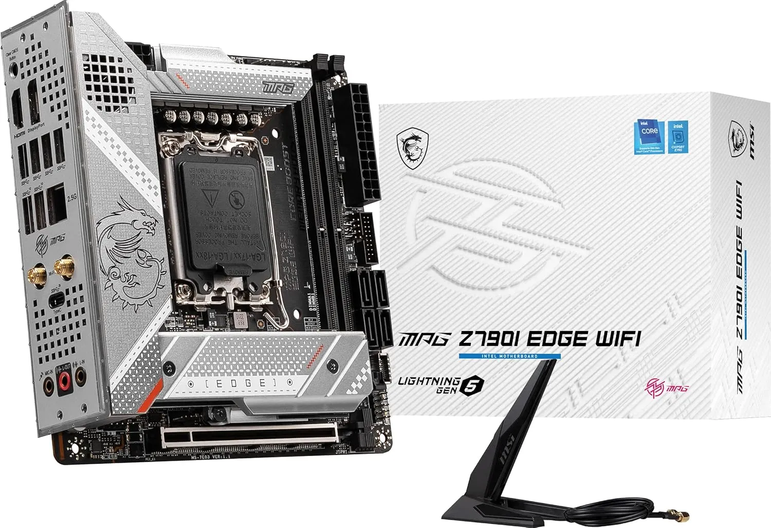 MSI MPG Z790I Edge WIFI Intel Motherboard Supports Intel 12th , 13th & 14th Gen Processors overview 1