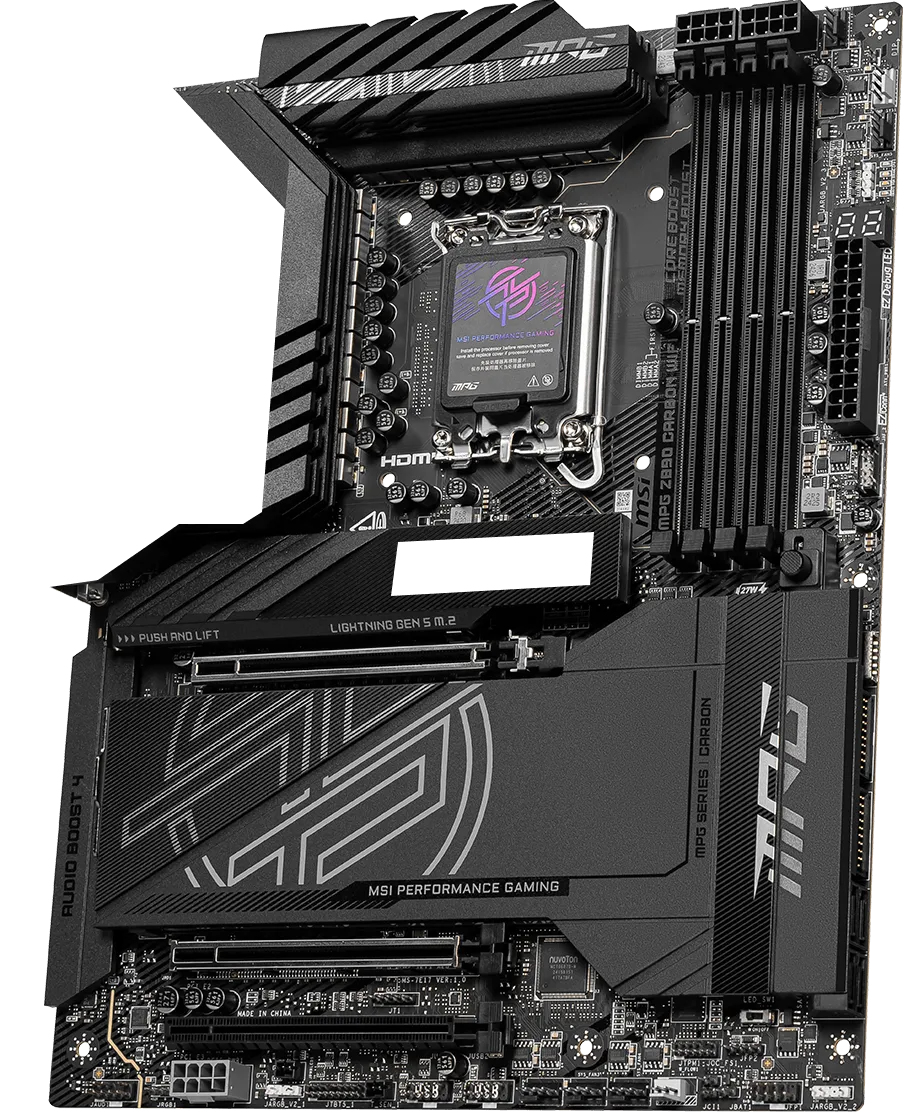MSI MPG Z890 CARBON WIFI LGA 1851 ATX Motherboard overview 2