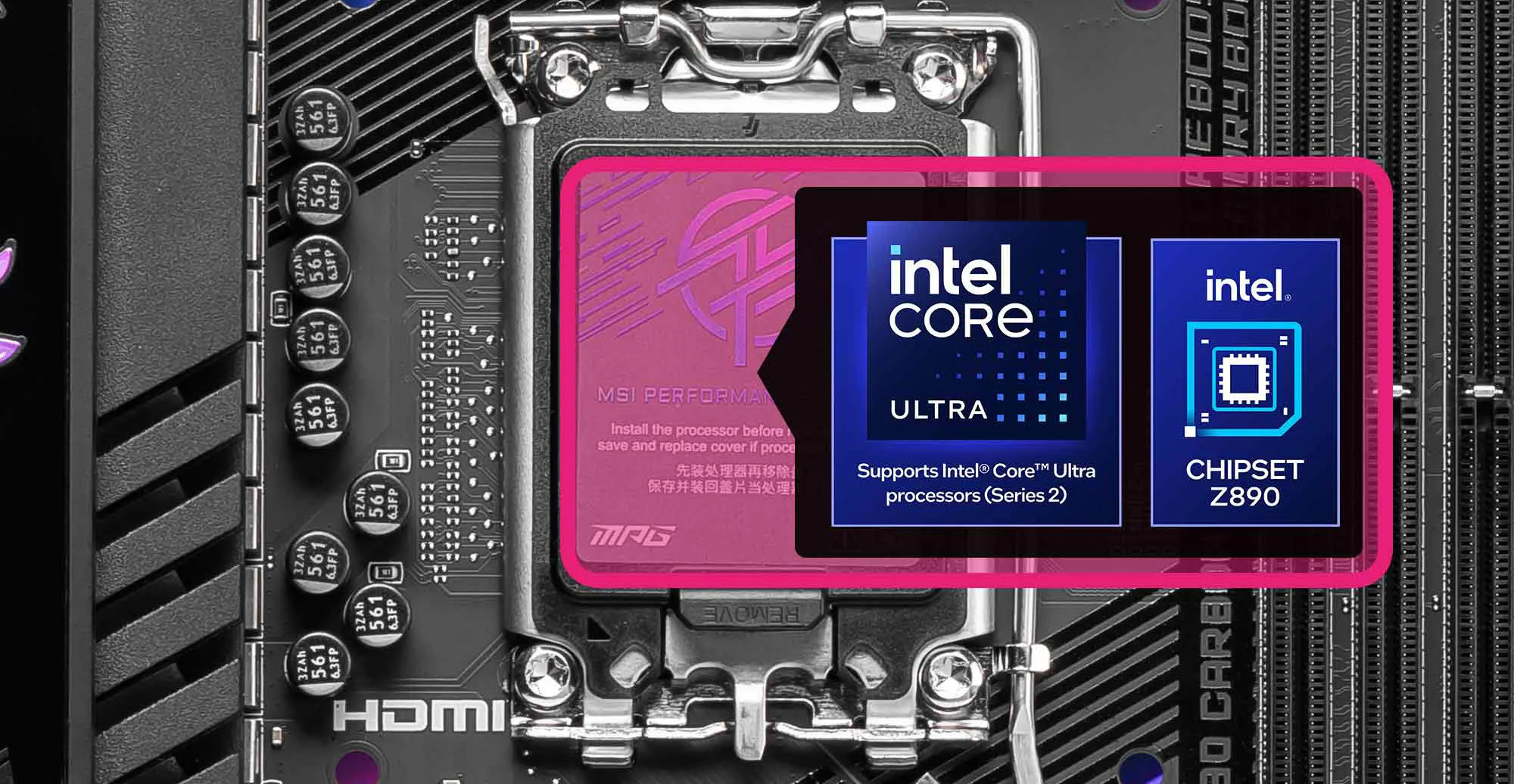 MSI MPG Z890 CARBON WIFI LGA 1851 ATX Motherboard overview 3