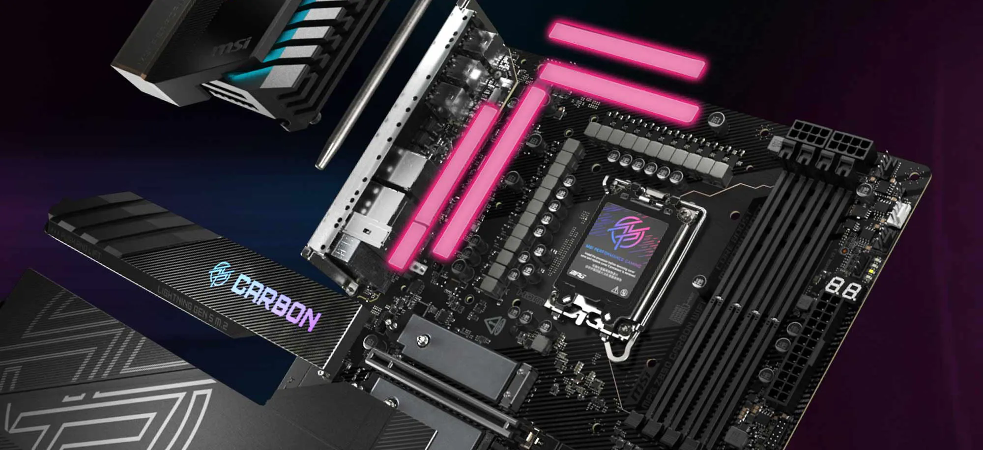 MSI MPG Z890 CARBON WIFI LGA 1851 ATX Motherboard overview 5