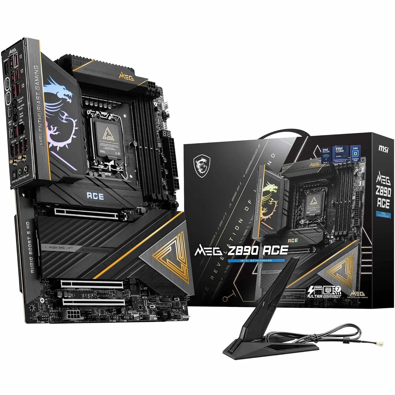 MSI Meg Z890 Ace LGA1851 ATX Motherboard overview 1