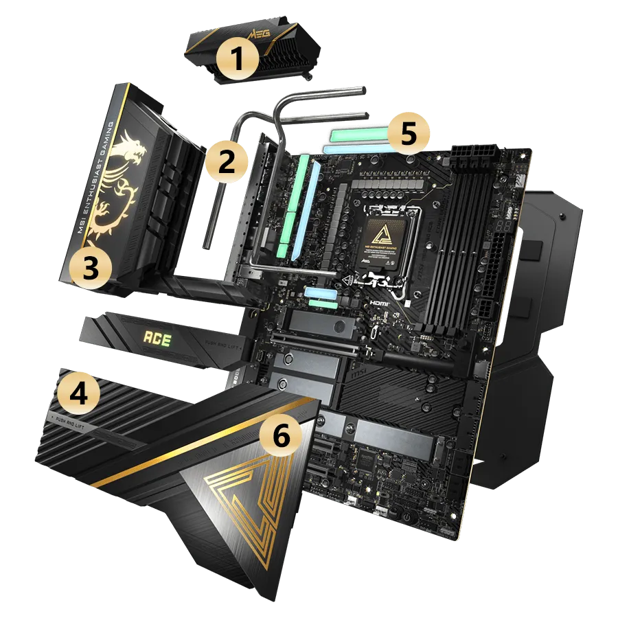 MSI Meg Z890 Ace LGA1851 ATX Motherboard overview 4