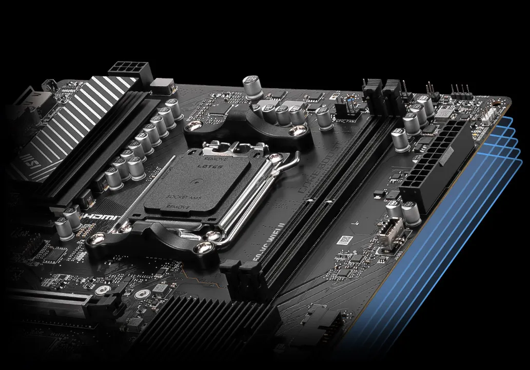 MSI PRO B650-VC WIFI II AMD AM5 ATX Motherboard overview 2