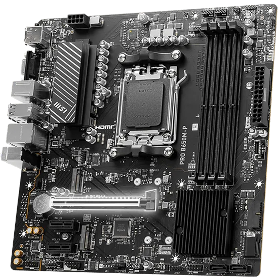 MSI PRO B650M-P DDR5 mATX Gaming Motherboard overview 4
