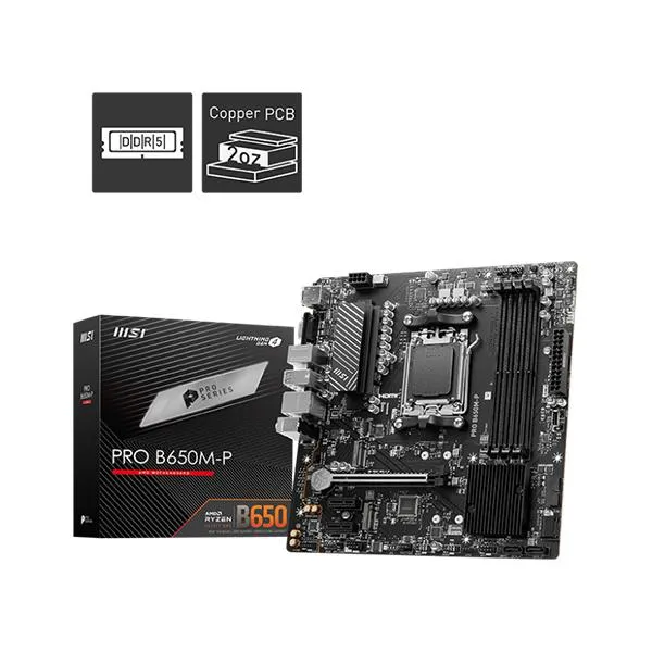 MSI PRO B650M-P DDR5 mATX Gaming Motherboard