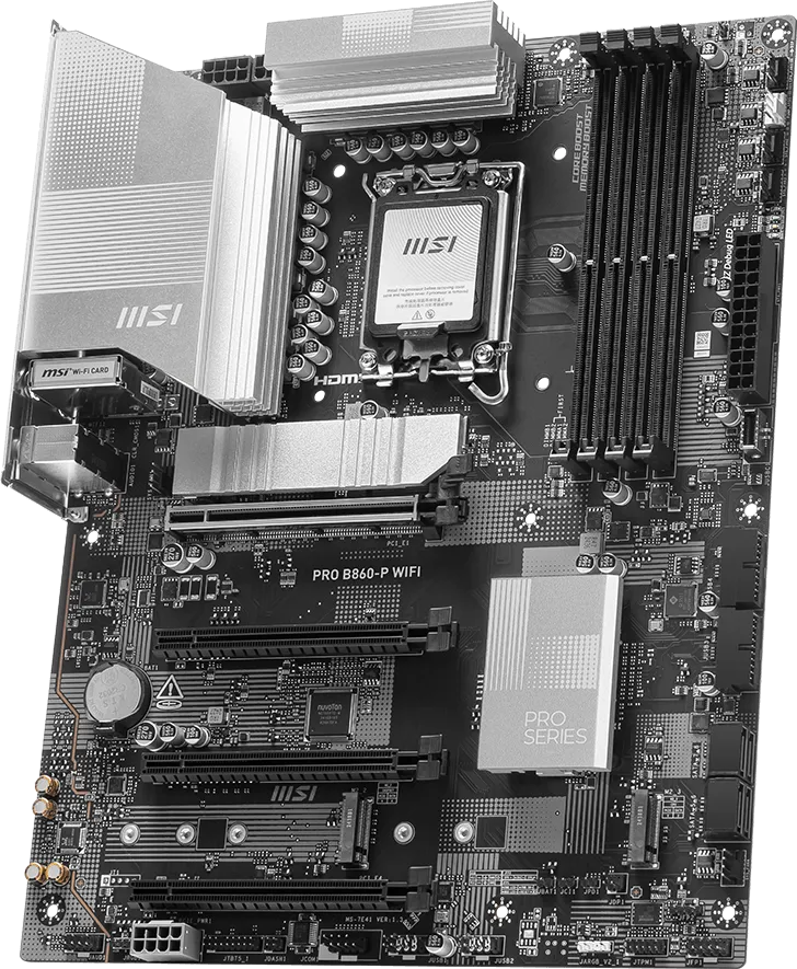 MSI PRO B860-P WIFI Intel Core Ultra LGA 1851 DDR5 ATX Motherboard overview 1