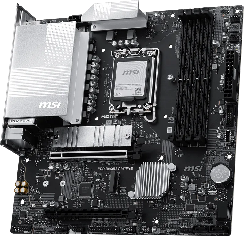 MSI PRO B860M-P WIFI6E LGA 1851 Motherboard overview 1