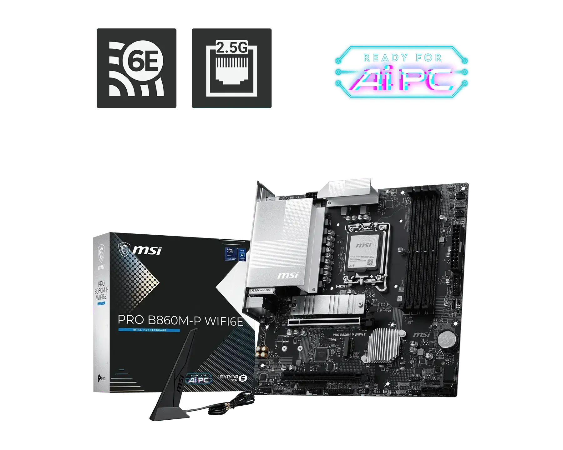 MSI PRO B860M-P WIFI6E LGA 1851 Motherboard