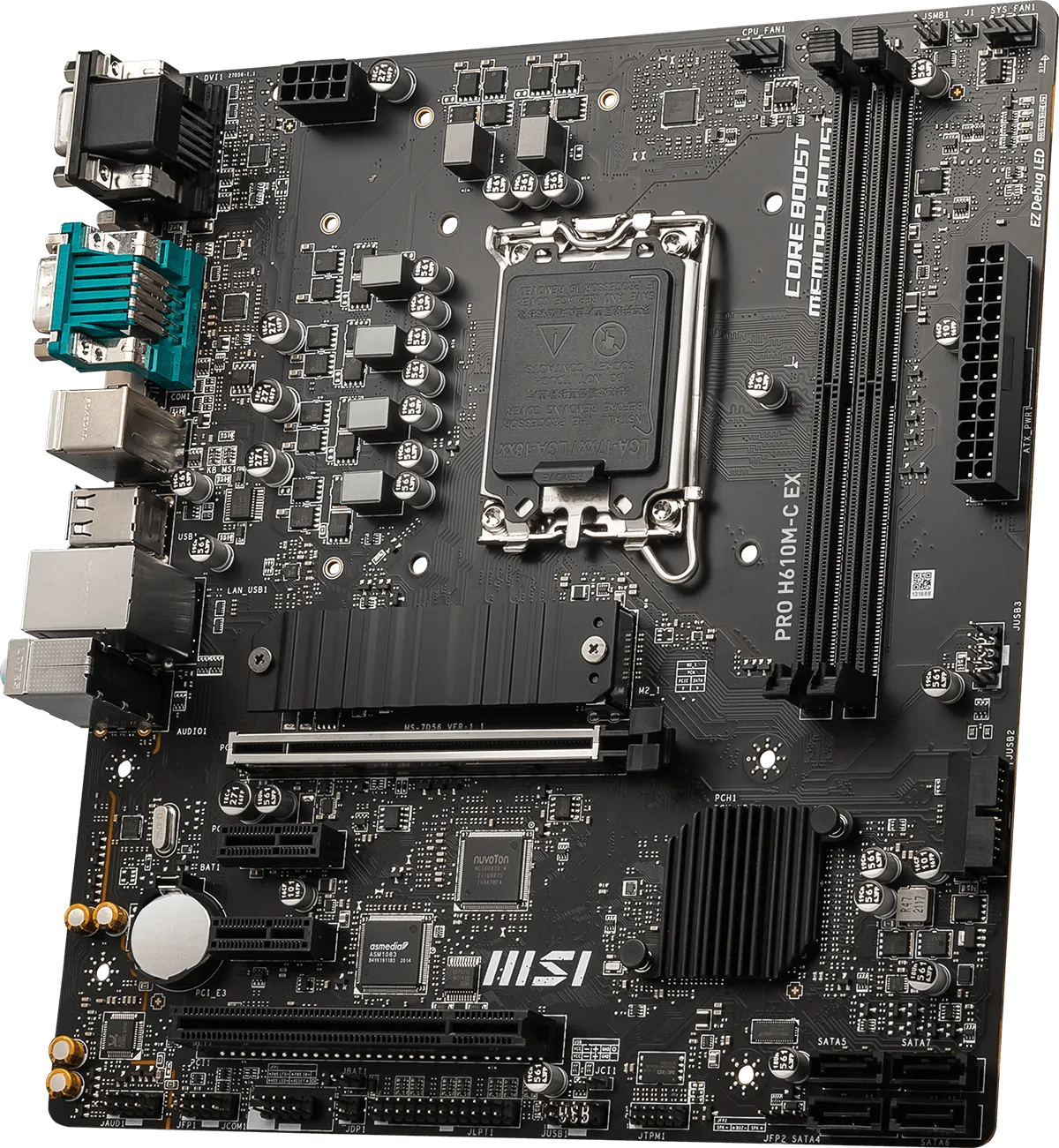 MSI PRO H610M-C EX DDR5 LGA 1700 M-ATX Motherboard overview 1
