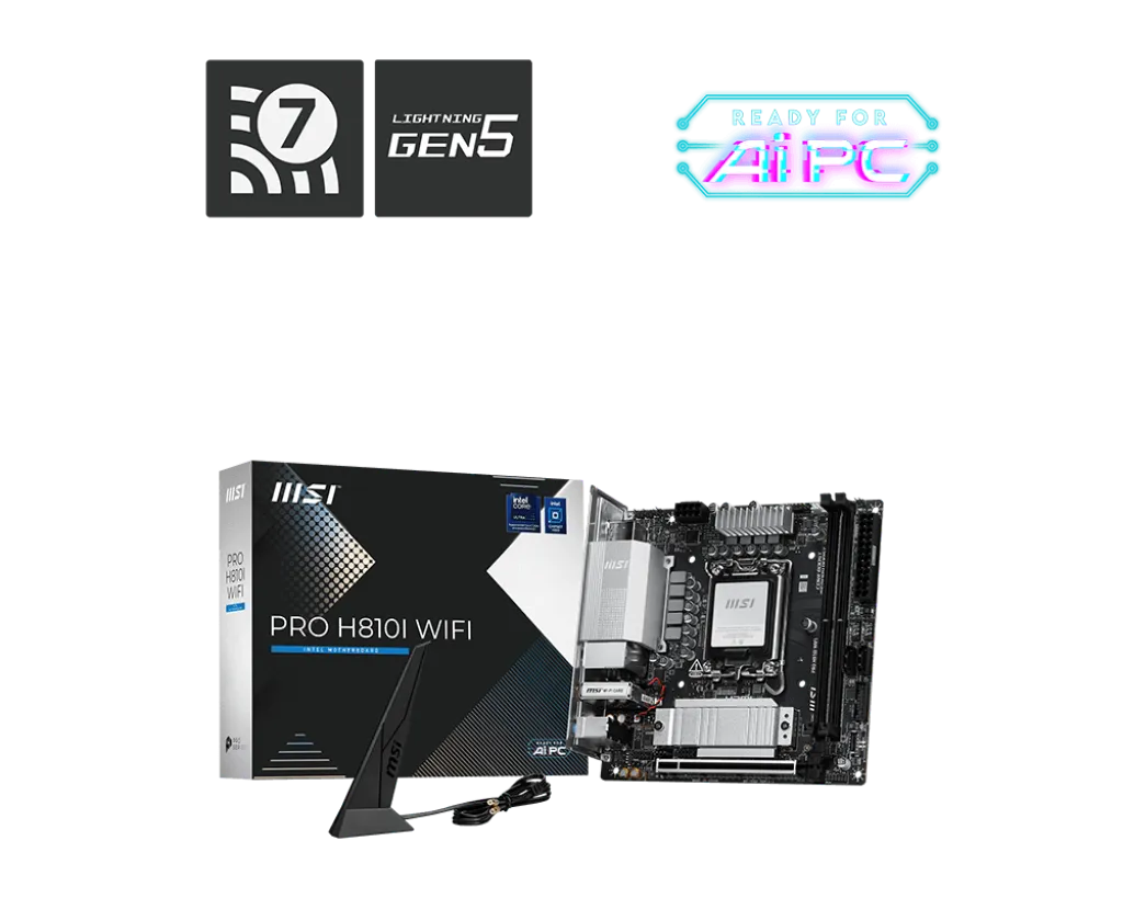 MSI PRO H810I WIFI Intel ITX Motherboard overview 1