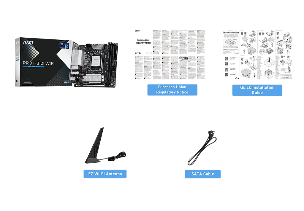 MSI PRO H810I WIFI Intel ITX Motherboard overview 3