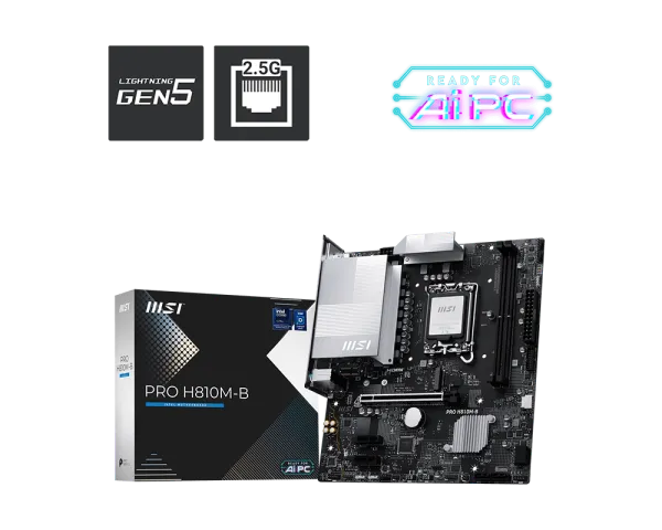 MSI PRO H810M-B m-ATX Intel Motherboard overview 1