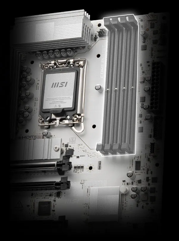 MSI PRO Z890-S WiFi Gaming Motherboard White overview 7
