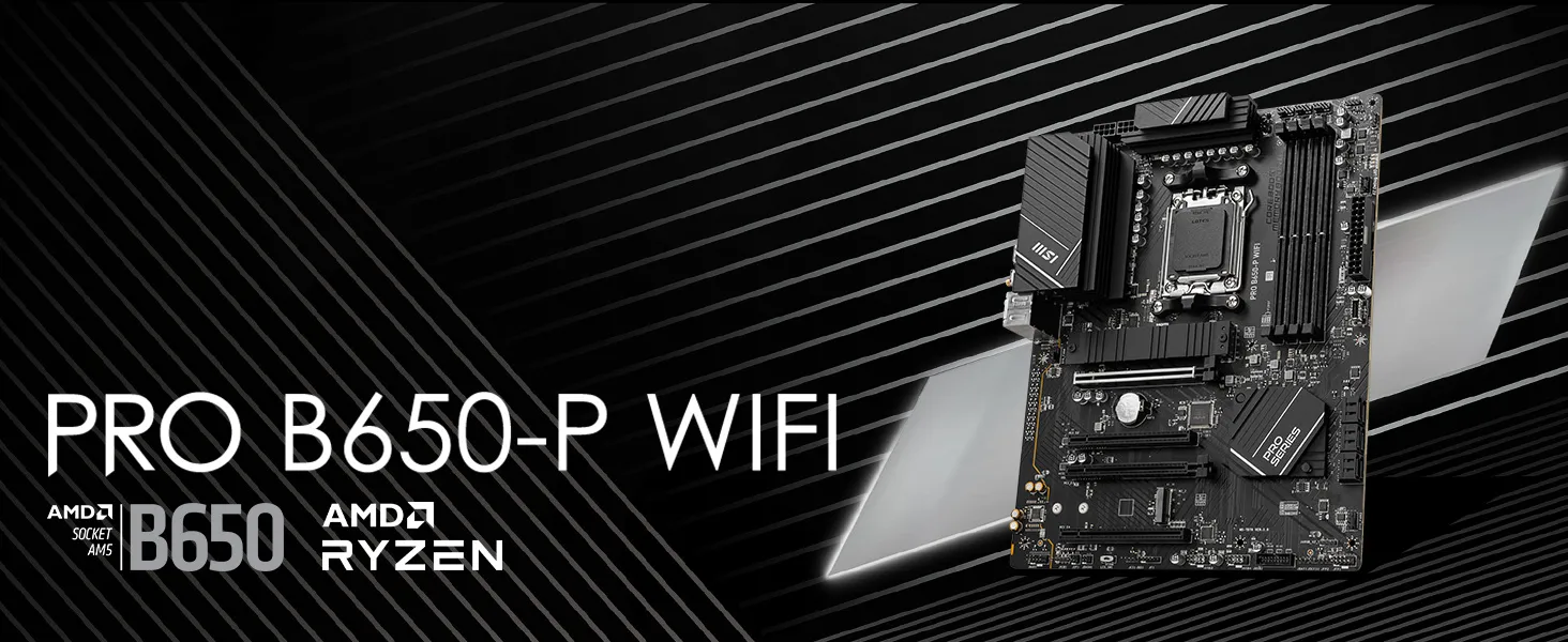 MSI Pro B650-P WIFI Motherboard overview 1