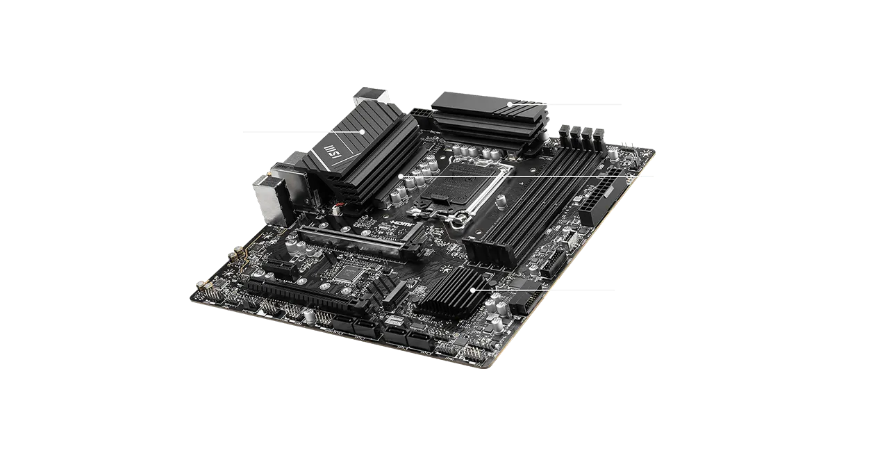 MSI Pro B760M-A WIFI DDR5 Motherboard Supports Intel 12th , 13th & 14th Gen Processors overview 2
