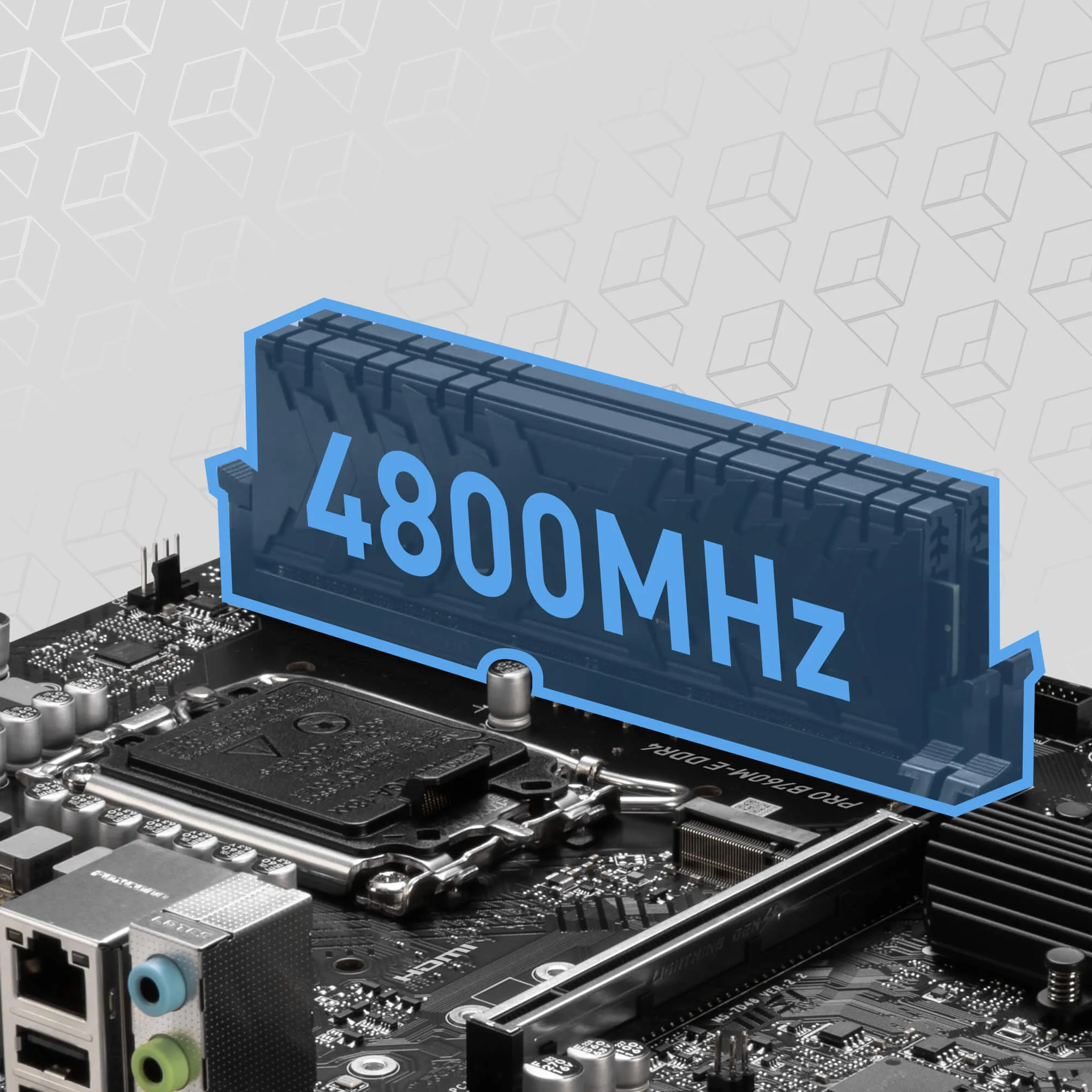 MSI Pro B760M-E DDR4 Intel Motherboard Supports Intel 12th , 13th & 14th Gen Processors overview 4