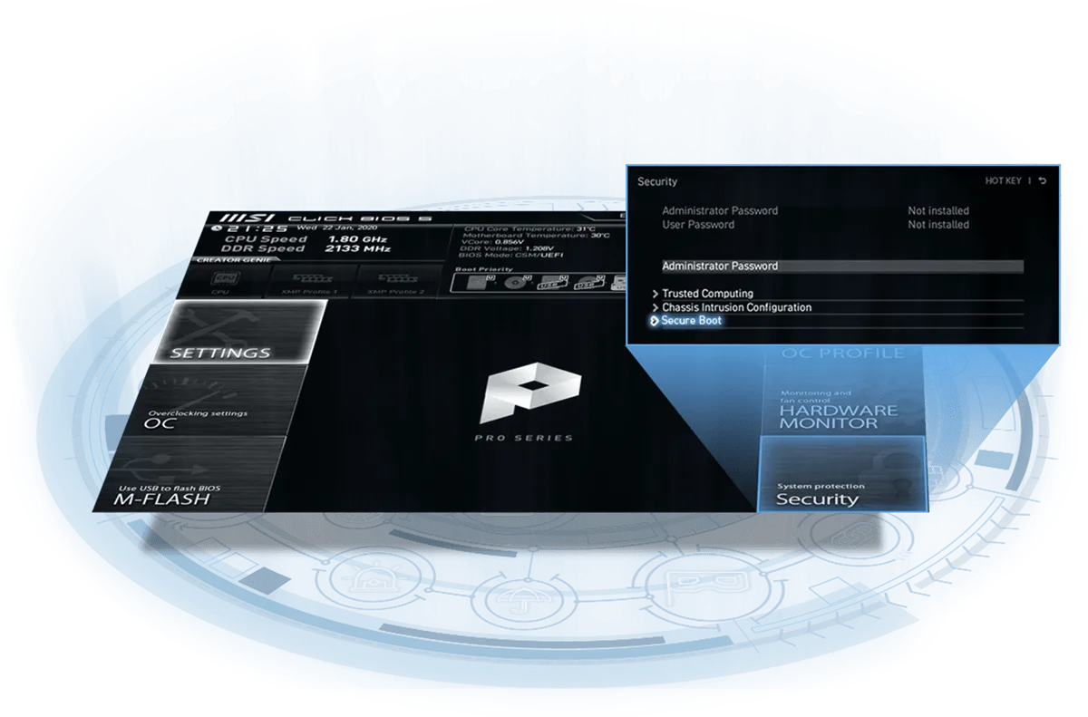 MSI Pro B760M-P DDR5 Motherboard Supports Intel 12th , 13th & 14th Gen Processors overview 19